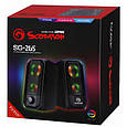 Акустична система Marvo SG-265 Multi-LED USB Black, фото 8