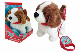 Собака PL8203 розміром 22 см, веляет хвостом, звук, ходить, м'яка.