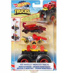Hot Wheels Monster Trucks  Набір з 2 машинок Хот Вілс Творець монстрів серії Monster Trucks Maker  GWW13 жовта