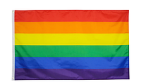 Флаг ЛГБТ Радужный ABC (90*150 см)