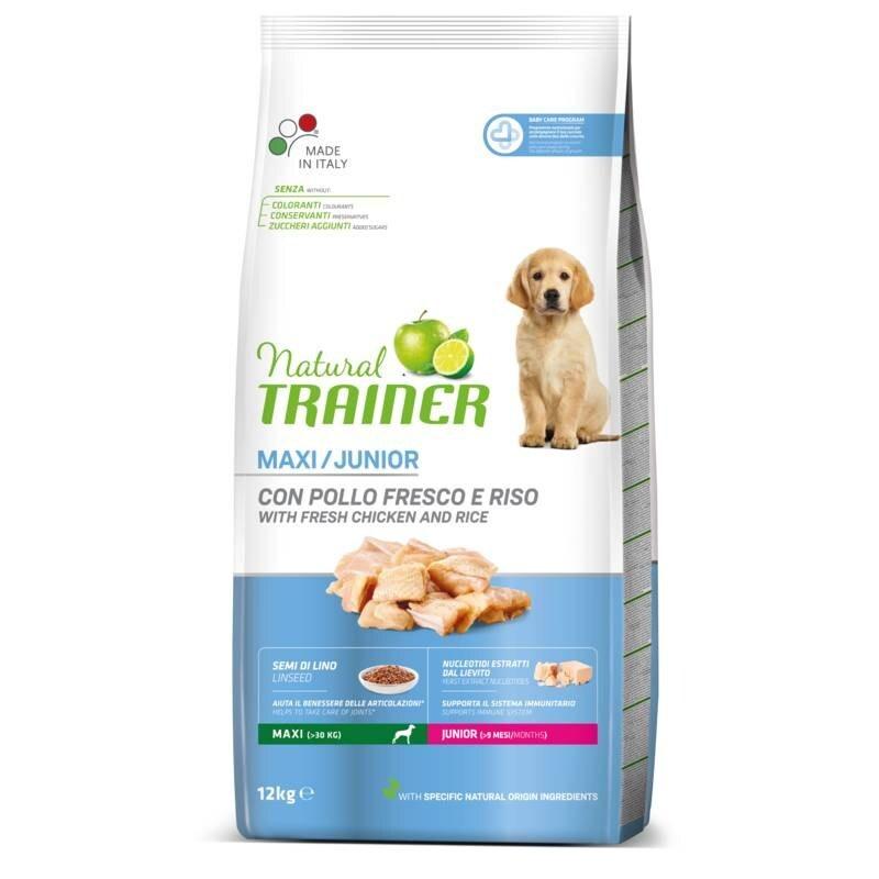 Trainer (Трейнер) Сухий корм з куркою та індичкою для юніорів великих порід з куркою та індичкою (12 кг)