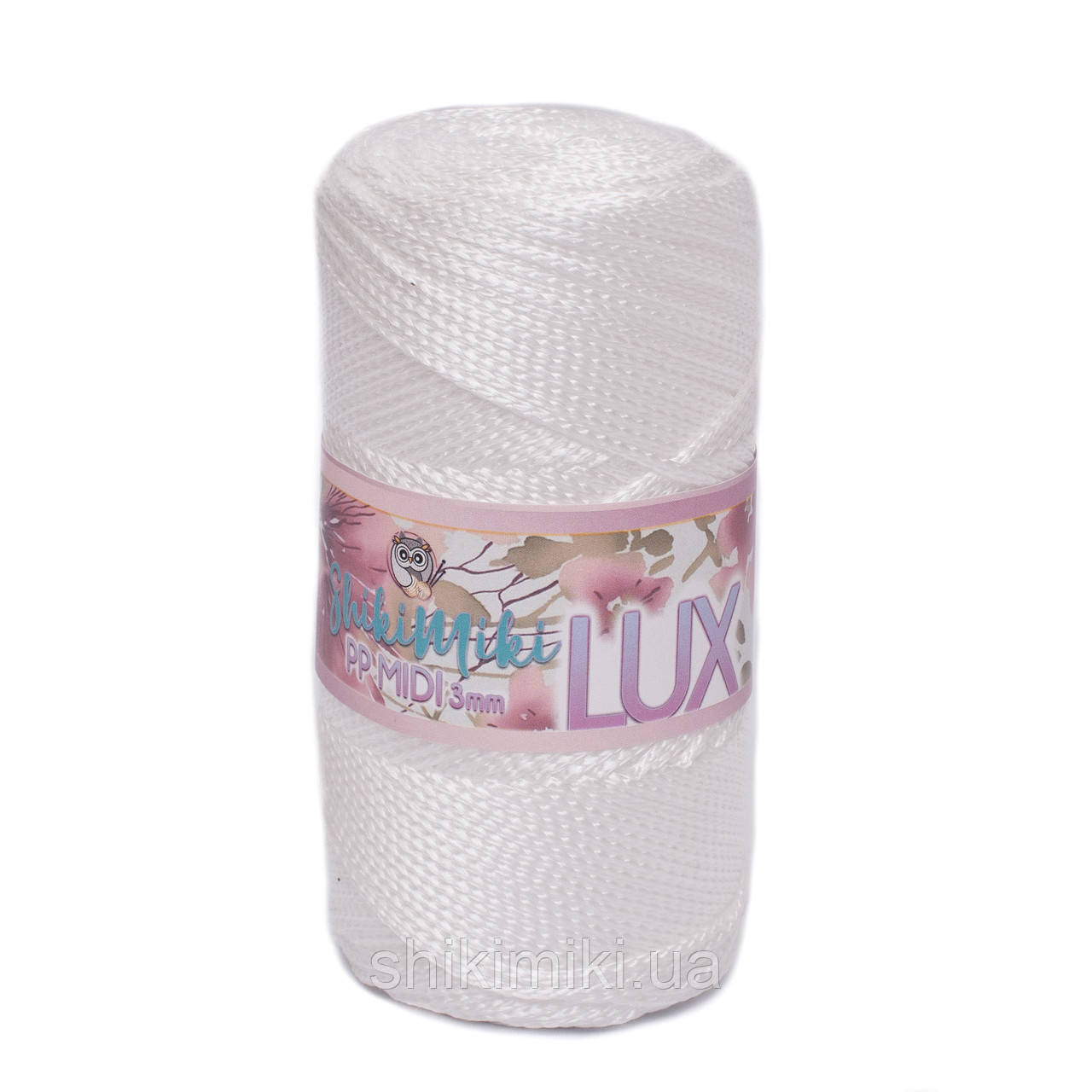 Трикотажний шнур PP Midi 3 mm LUX, колір Білий