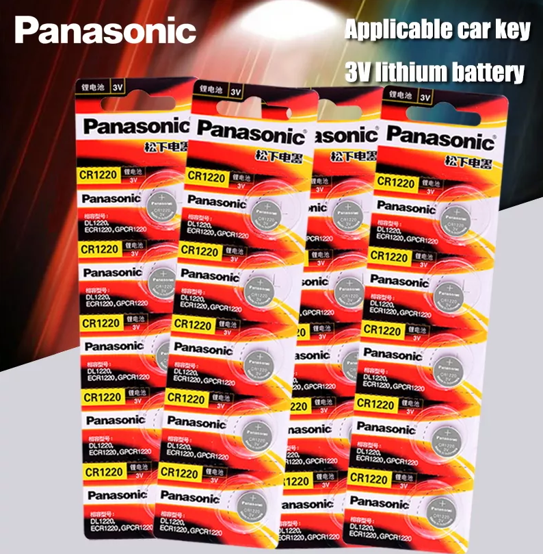 Батарейка літієва Panasonic/CR1220/3V. Батарейка панасонік Lithium для годинника 1шт