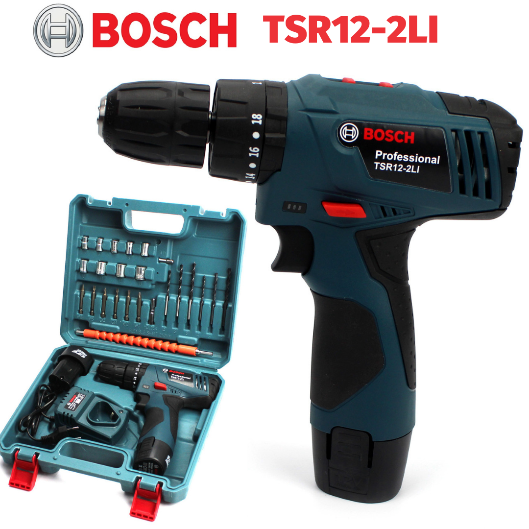 Ударный шуруповерт Bosch TSR 12-2LI аккумуляторный с набором насадок ...
