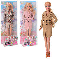 Кукла блондинка в коротком пальто 8425-BF