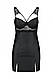 Пеньюар з еко-шкіри з мереживом Loona Chemise Black Passion S/M, фото 4