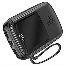УМБ Power Bank (зовнішній акумулятор) Baseus Qpow 10000 мАг Чорний (PPQD-A01), фото 5