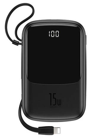 УМБ Power Bank (зовнішній акумулятор) Baseus Qpow 10000 мАг Чорний (PPQD-B01), фото 1