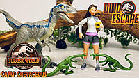 Игровой набор Ясмина Яз и велоцираптор Jurassic World Yasmina Yaz & Velociraptor