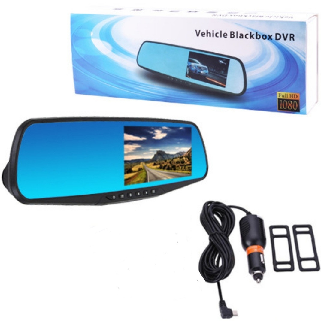 Автомобільний Відеореєстратор-дзеркало Vehicle Blackbox DVR Full HD без камери ( можливість підключення )