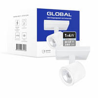Світлодіодний світильник GLOBAL накладний 1-GSL-20441-SW 4W-4100K, білий (1-GSL-20441-SW)