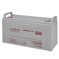 Акумулятор гелевий LogicPower LPM-GL 12 - 120 AH 3870 Акумулятор гелевий LogicPower LPM-GL 12 - 120 AH