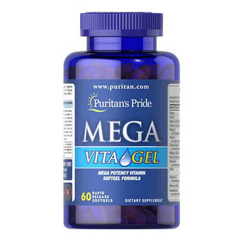 Puritan's Pride Mega Vita Gel 60 гелевих капсул