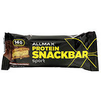 Протеиновый батончик, AllMax Protein Snack Bar 57 грамм, Шоколад - Арахисовое Масло