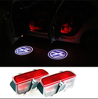 Штатна Підсвічування в двері з логотипом Volkswagen VW Passat B6|B7|B8/Jetta /Golf/ Підсвічування Фольцваген x 2шт.