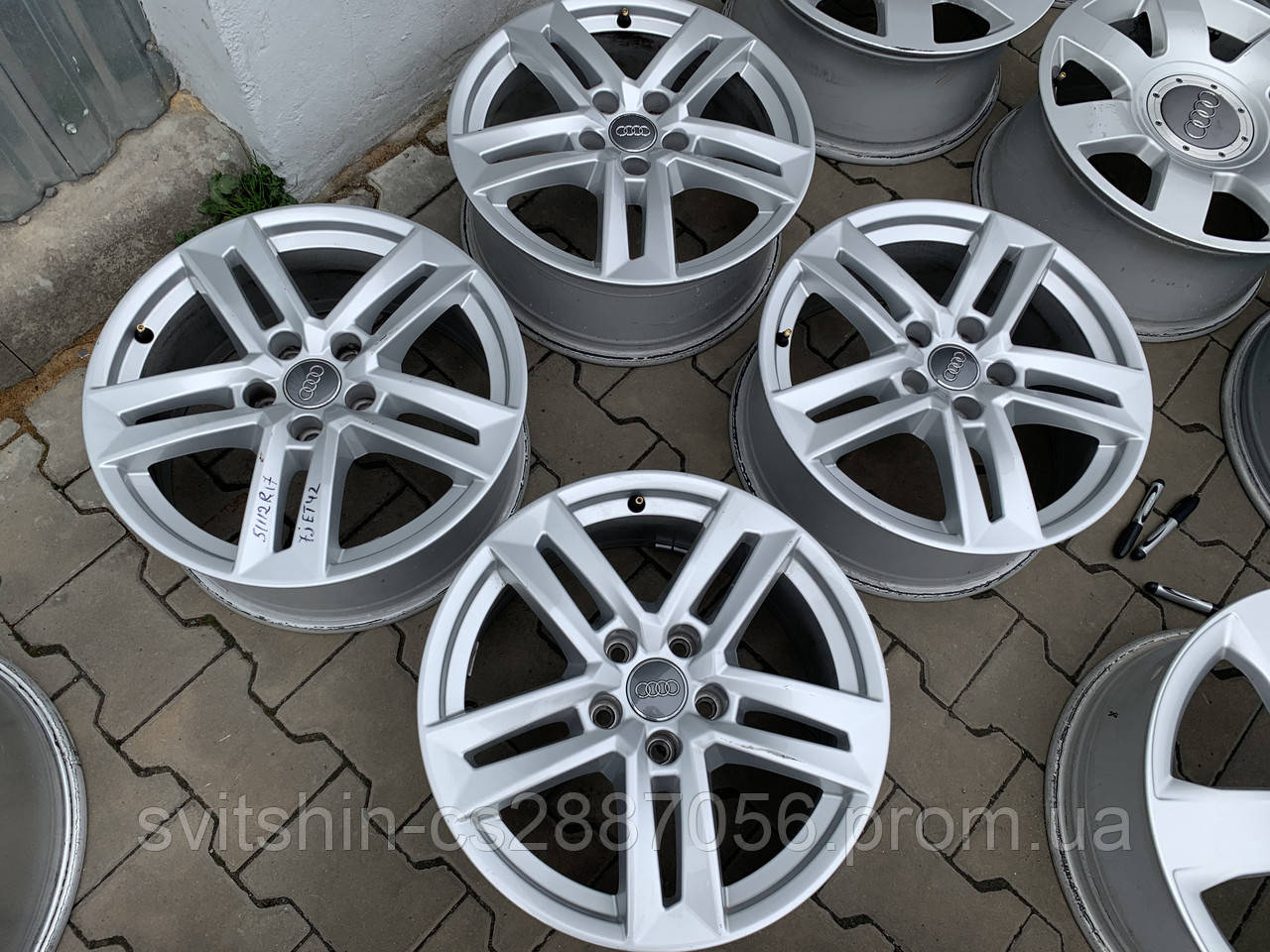 Оригінал AUDI A4 A6 Seat VW 5/112 R17 7J ET42 DIA 66.6 з Німеччини, фото 1