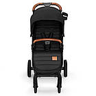 Прогулянкова коляска KiderKraft GRANDE LX Black, для дітей до 15 кг, з 4 гумовими колесами та водонепроникним капюшоном, фото 4