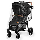 Прогулянкова коляска KiderKraft GRANDE LX Black, для дітей до 15 кг, з 4 гумовими колесами та водонепроникним капюшоном, фото 6