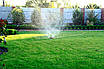 Зрошувач круговий, діаметр до 11 метрів, 0,9 м³/год, "вертушка" для поливу городу, саду, газону на ніжці "Рубікон", фото 5