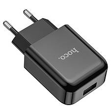 Опт Зарядний пристрій комплект - провід і вилка Hoco N2 Micro 1USB 2.1 A micro-USB black, фото 3
