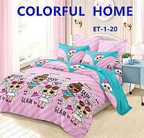 Дитяче полуторна постільна білизна Лол для дівчинки ( постіль Фланель бавовна )