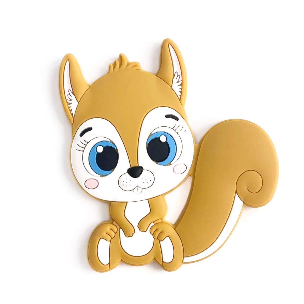 Білочка з хвостиком (гірчиця) прорізувач для зубів, фото 1