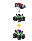 Hot Wheels Monster Trucks Набір з 2 машинок Хот Вілс Творець монстрів серії Monster Trucks Maker GWW13 зелена, фото 2