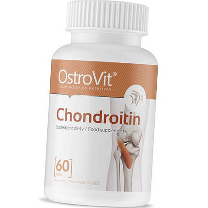 Для суглобів і зв'язок OstroVit Chondroitin 60 таб, фото 2