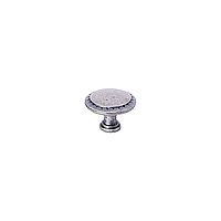 Мебельная ручка-кнопка Kerron состаренное серебро (RK-086 BAZ)