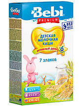 Каша Bebi Premium Суха молочна 7 злаків (bc-345151)