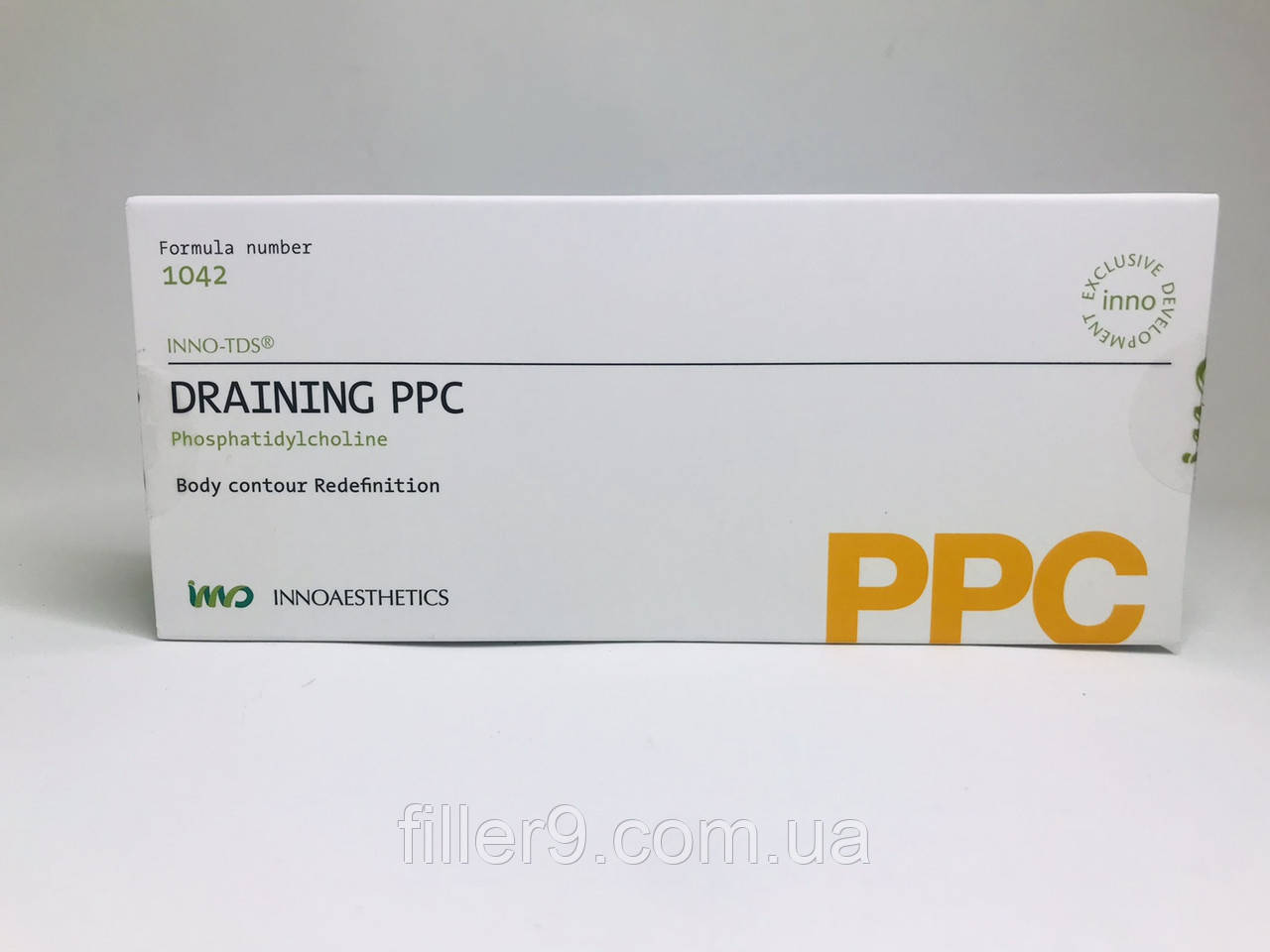 Innoaesthetics Draining PPC Золотий стандарт терапії локальних жирових відкладень, 4 флакони по 5 мл