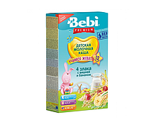 Каша Bebi Premium молочна 4 злака з вишнею та бананом  (bc-345193)