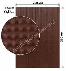 Поліуретан листовий Lux Шостка р. 360*260*6 мм, кол. коричневий