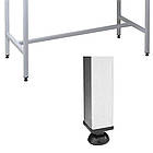 Стіл на кухню виробничий 700х1300 мм СВ-1, виробничий стіл з пристінним бортом, металевий кухонний стіл, фото 2
