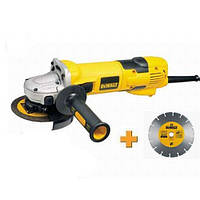 Кут.шліфмаш. DeWalt D28136KD (1500 Вт; d=125 мм; 2800-10000/хв; Диск+Кейс)