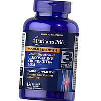 Глюкозамин Хондроитин МСМ Puritan's Pride Double Strength Glucosamine, Chondroitin MSM 120 таб