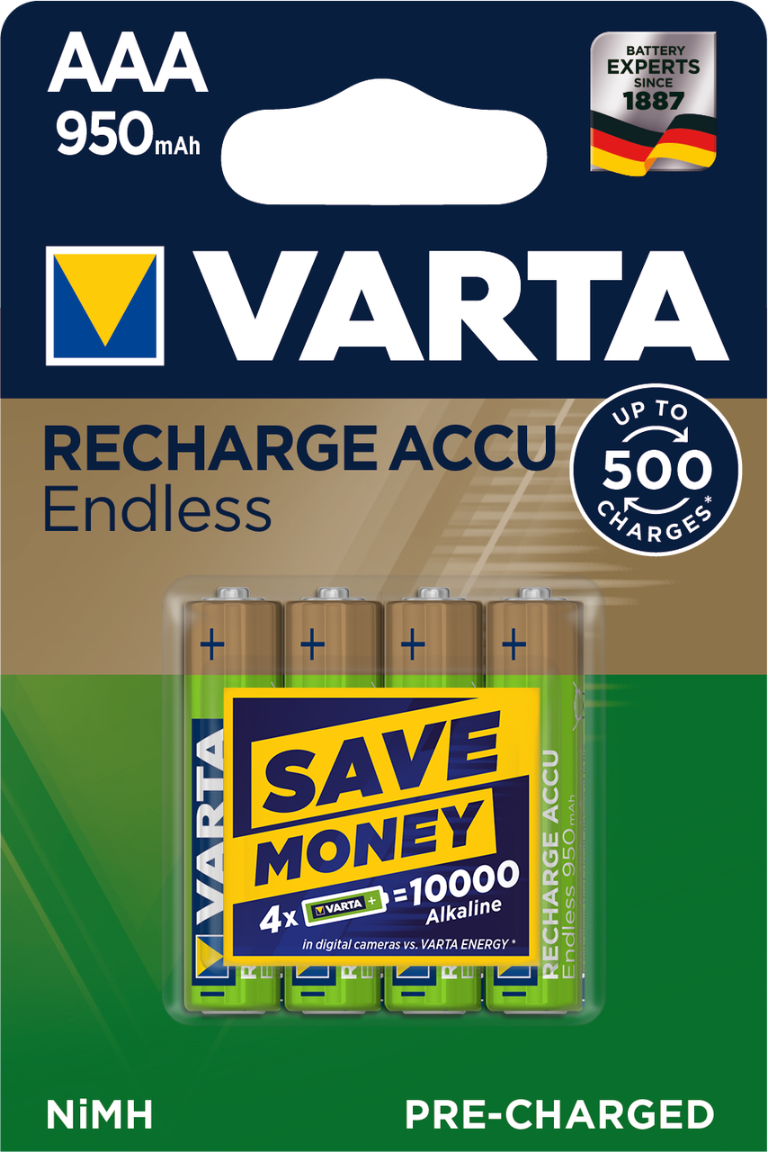Акумулятор VARTA Accu Endless AAA 950mAh BLI 4