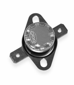 Термостат KSD301AM-90-OF2-B c кнопкою (норм. замкн.)