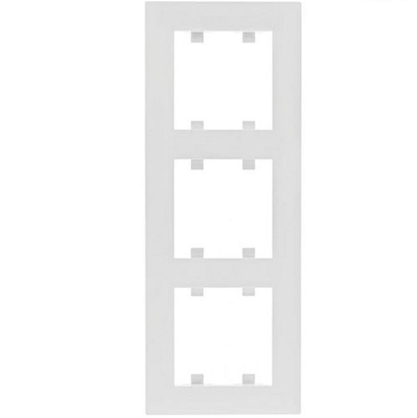 Рамка 3-містна вертикальна біла Intense Lumina-2 Hager WL5630