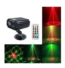 Лазерний проектор світлових ефектів, MINI Party Light EMS083 лазерна гірлянда, світломузика (6738)