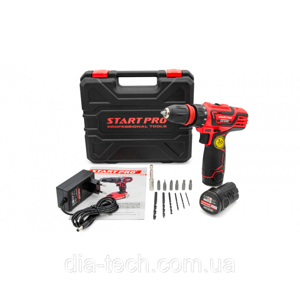 ШУРУПОВЕРТ АККУМУЛЯТОРНЫЙ START PRO SCD6-12/2 DFR