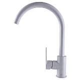 Кухонний змішувач  TOPAZ BARTS TB 07403-H36-W білого кольору, фото 5