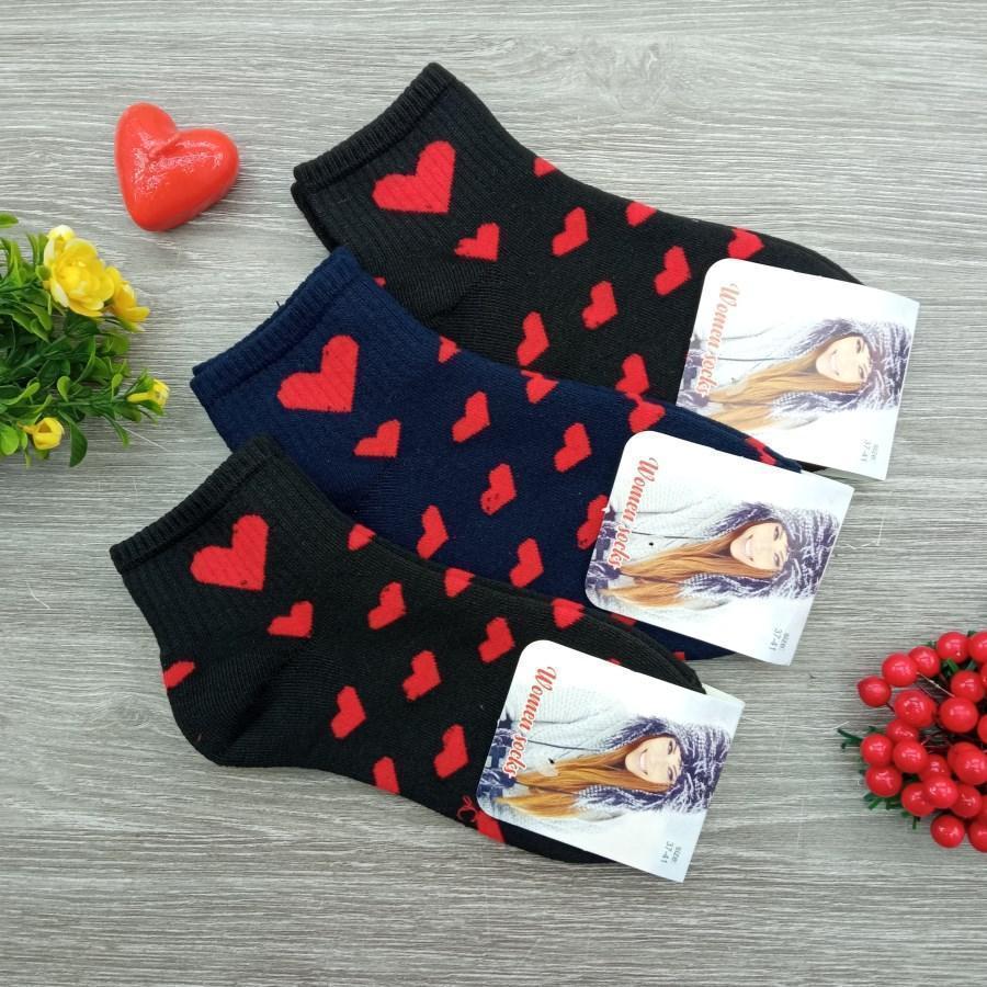 Шкарпетки жіночі махрові середні GLAMOUR 36-40р Серце асорті 30033012, фото 1