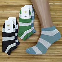 Носки мужские короткие деми УЮТ М-04 socks хлопок 41-47р.бесшовные с двойной пяткой ассорти 20008574