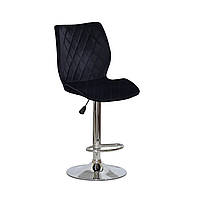Барный стул Тони TONI BAR CH - BASE черный бархат, стул для визажа