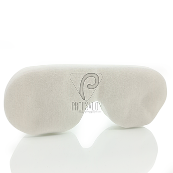 Маска-серветка косметологічна для зони навколо очей, біла зі спанлейсу, гладка, 50 шт