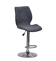 Барный стул Тони TONI BAR CH - BASE серый шенилл, стул для визажа