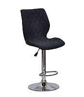 Барный стул Тони TONI BAR CH - BASE темно- серый шенилл, стул для визажа