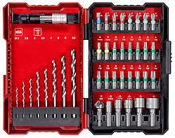 Набір біт та свердел по металу HSS, 39 шт., L-Box (108911)