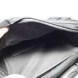 Сумка чоловіча чорна через плече водовідштовхувальної тканини 30×24×12 см, фото 6